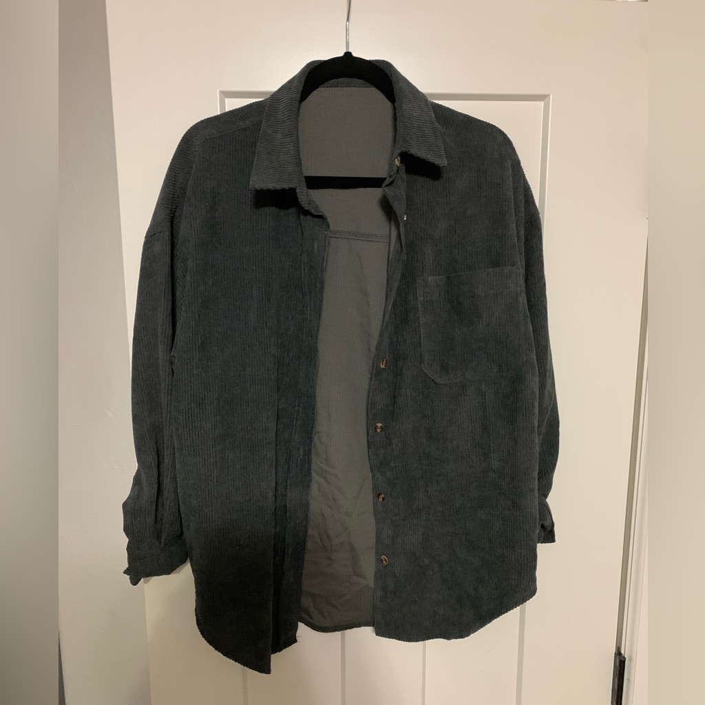Grey Button Up Jacket!